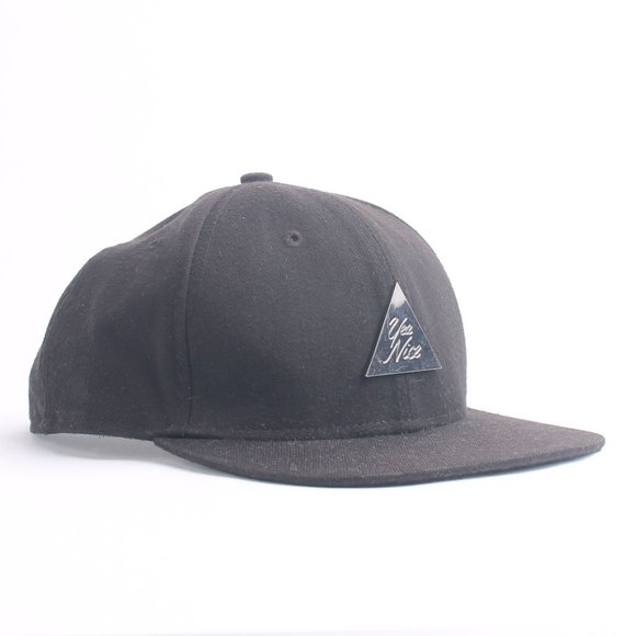 YEA NICE Black Snapback Streetwear Hat Baseball Cap - Picture 1 of 16